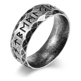 Anillo Odin Alphabet Rustic Grey @poppe.arg