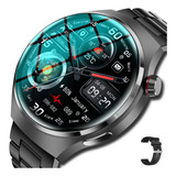 Reloj Inteligente Hombres Gt4por Gps Glucemia Para Huawei Color De La Correa Black Mesh Steel