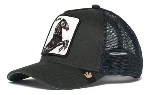 D Gorra De Malla Con Protección Solar Y Bordado De Animales