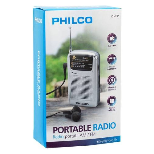 Radio Portatil Philco Icx-15  C/audifono