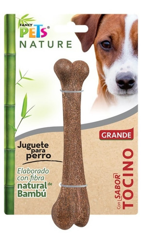 Juguete Hueso De Bambu Grande Tocino Fancy Pets