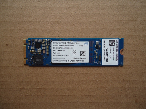 Memoria M.2 Intel Optane 16gb M10 Mempek1j016gah