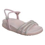 Sandália Birken Infantil Feminina Strass Brilho Kidstep