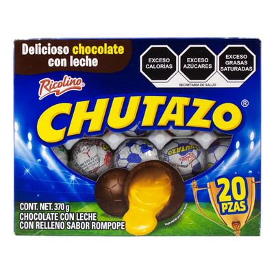 Balón Chocolate Leche Relleno Rompope Chutazo 20 Piezas  | MercadoLibre