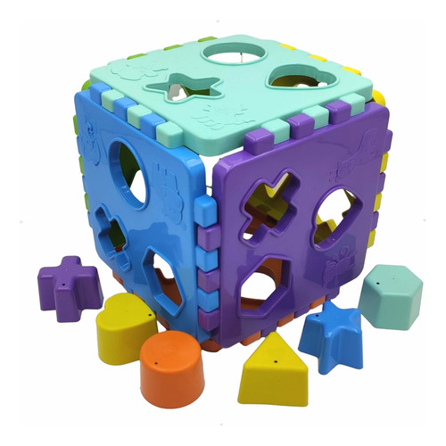 Cubo Interativo Brinquedo Educativo Peças De Montar Infantil