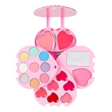 Estuche De Maquillaje Corazón Para Niñas Lavable No Tóxico 