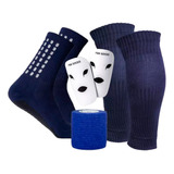 Combo Media Antidesliz 3/4 Panto Venda Canillera Fox Socks