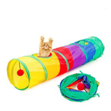 Brinquedo Para Pets Túnel Labirinto Para Gatos Colorido Top
