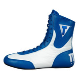 Botas De Boxeo Title Boxing Color Blanco Y Azul