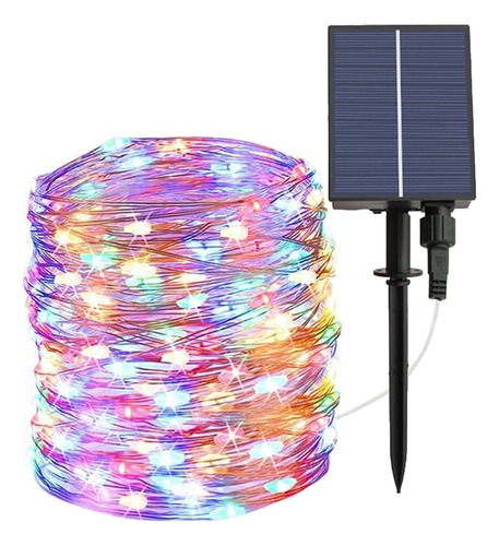 Guirnalda Solar Luces Hada Luces Led Navidad 20mts 200 Led