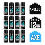 Desodorante Axe Fragancia Apollo Sin Irritación Pack X12 