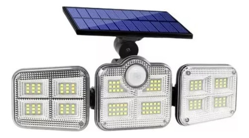 Kit 2 Refletor Led Solar Eco Light Com 3 Cabeças 800w Forte