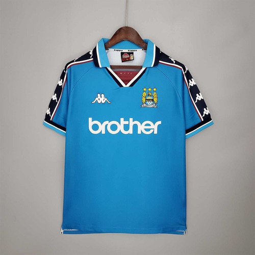 Camiseta Manchester City 98/99 Talla Xl Réplica Un Uso