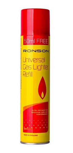 Gas Butano Ronson 250ml + 50 Ml 