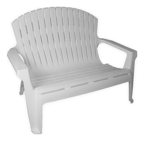 Silla Sillon Doble Reforzado  Mascardi Blanco Dos Cuerpo