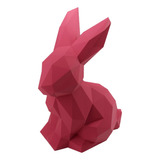 Coelho Da Páscoa Low Poly - Impresso Em 3d