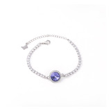 Pulsera Joyas Diamex  Riboli  Con Cristal Swarovski