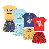 Kit 3 Pijama Infantil Menino Manga Curta Atacado 1 Ao 10