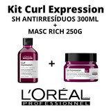 Kit Loreal Curl Expression Sh Anti 300ml + Másc Rich 250g