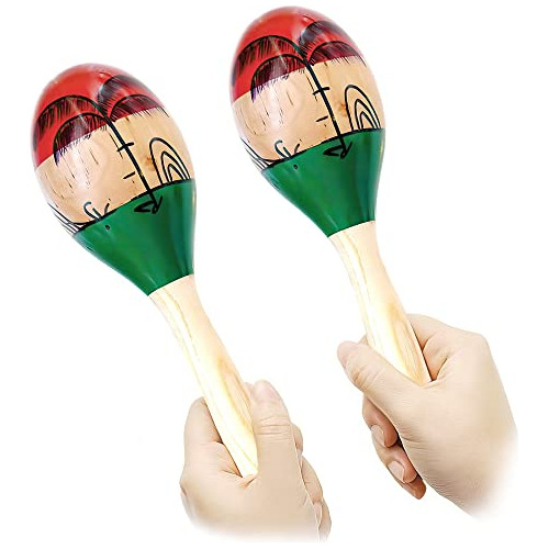 2 Pares De Maracas Profesionales De Instrumentos Musica...