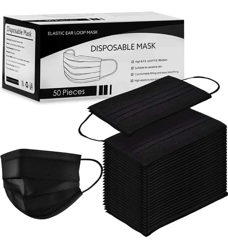 Barbijos Descartables Tapaboca Máxima Proteccion Caja X 100