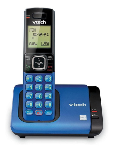 Teléfono Vtech Cs6719 Inalámbrico - Color Azul/negro