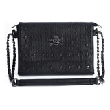 Crossbody Negra, Bolsa Crossbody Calavera Gótica 11