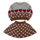 Conjunto Infantil Menina Momi Tricot Ml12