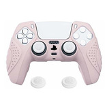 Funda Anti Deslizante Silcona Control Playstation 5 Rosa