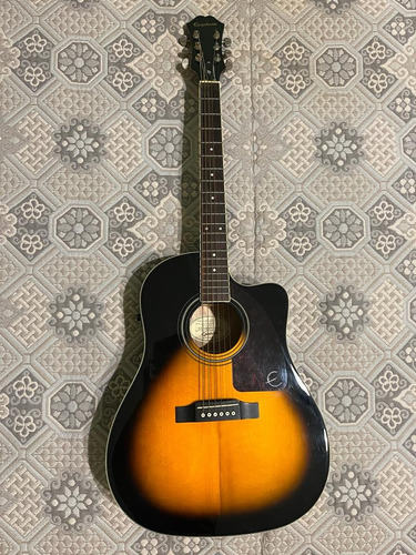 Guitarra Electroacústica EpiPhone Aj220s C/funda Parker Pro 