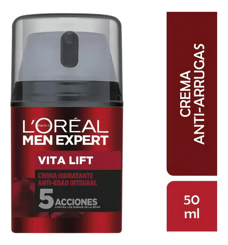 Crema Hidratante Men Expert Vita Lift Todo Tipo De Piel 50 Ml