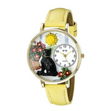 Reloj De Ra - Watches Unisex G******* Basking Cat Yellow Lea