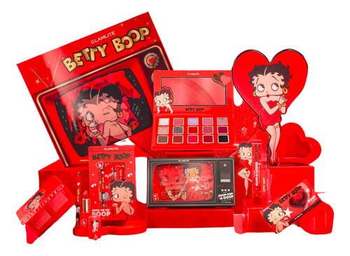 Betty Boop X Glamlite, Coleccion Completa Maquillaje Caja Pr