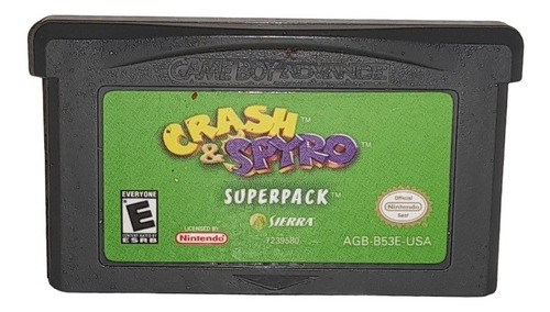 Crash & Spyro Superpack Videojuego Nintendo Gba Advance
