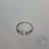 Anillo Ajustable Minimalista Para Mujer Plata 925