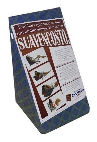 Travesseiro De Espuma Suavencosto Sleep Azul 55x40x40cm