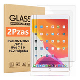 2pzas Mica Cristal Templado Para iPad 7 8 9 10.2 2019 A 2021
