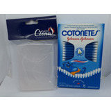 Kit Pacote De Cotonete J&j 75 Unidades E Porta Cotonete