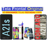 Tela Frontal Original A21s/ A217 C/ Aro+capinh+películ3d+chv
