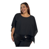 Blusa Super Puesta Lentejuela Talles Grandes Especiales