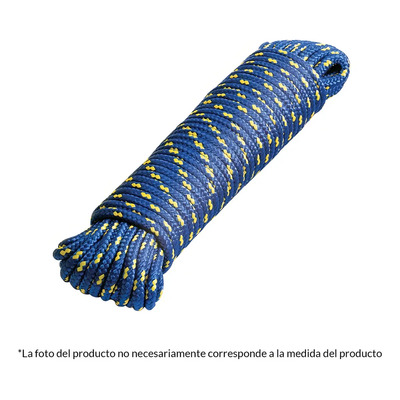Piola De Nylon De 5 Mm X 30 M Multicolor, Fiero 47813 Color Azul