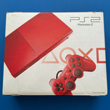 Consola Playstation 2 Rojo Japones Original En Caja