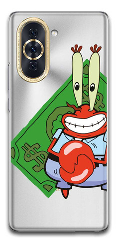 Funda Bob Esponja 12 Transparente Para Huawei Todos