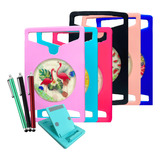 Capa Emborrachada P/ Tablet Amazon Hd8 Kit Caneta E Suporte