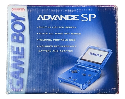 Game Boy Advance Sp Colbat Blue Con Caja