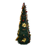 Arbol De Navidad 1.80 Cm Decorado + Luces  Leds Incluido