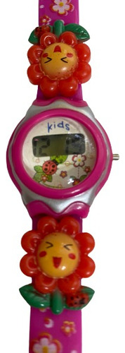 Reloj Digital Infantil Rosa Niña Florecita Primavera