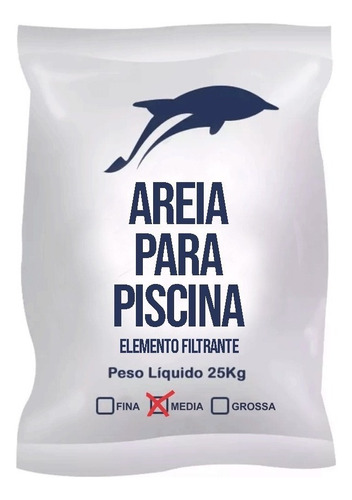 Areia De Piscina Filtro 25kg Quartzo Especial Média 18/30mes