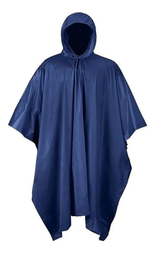 Poncho Capa De Lluvia Albatros Pvc Liviano Con Capucha