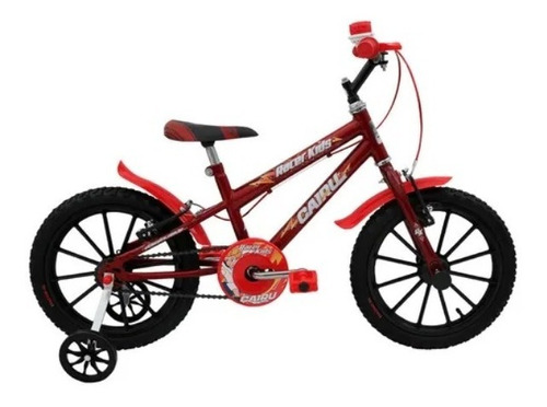 Bicicleta Aro 16 Masculina C/rodinha 3 A 7 Anos